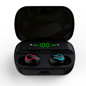 Q82 TWS auriculares inalámbrico resistente al agua en el oído Auriculares auriculares con Banco de la energía - Product Image 1