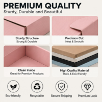 Boîtes d'expédition en carton ondulé recyclables avec logo rose pour emballages cadeaux, chaussures, vêtements, colis postaux pour petites entreprises
