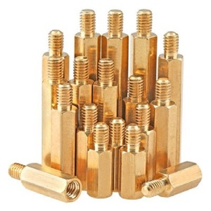 Industrial Brass <b>Spacers</b> Hex Nut Fasteners for Application - Product Image 2