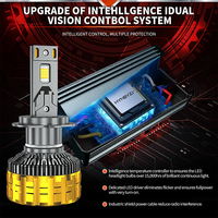 Vente directe d'usine HYNBYZJ, phare LED H7, faisceau haut et bas, 30000lm, H7 HB3, 6500K, haute puissance, 240W CSP, ampoules de phare LED H4