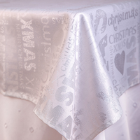 Nappe en polyester Jacquard Floral Design Style solide tissé fabriqué en Chine pour une utilisation en fête
