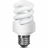 E27 (épais) spirale EXTRA MINI Supreme 13W 2700K 729lm lampe fluorescente à économie d'énergie avec tube à motif de base B22/E14