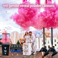 Poudre de fumée biodégradable pour événements de révélation du sexe de bébé, fête prénatale, boîte de nuit, serpentins, fumigènes, lanceurs de fumée, mariage, électriques, métalliques, vente en gros