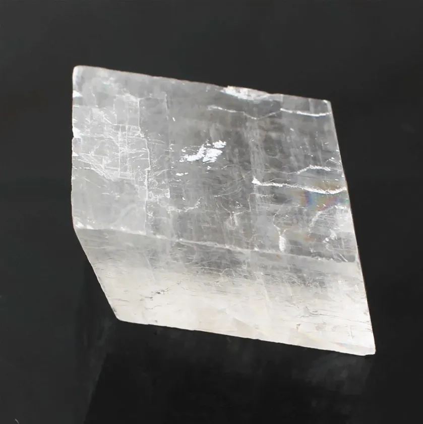 Naturale Trasparente Bianco Ottico Calcite Campioni di Minerali di Guarigione