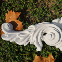 Polyuréthane Onlays Pu Appliques Décoration Murale Pu Sculpté Coin Moulage Onlay Sculpture Appliques pour La Décoration En Gros