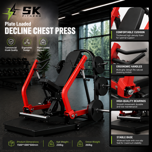 Macchina Chest Press a Carico a Piastre, Attrezzatura Professionale per Allenamento della Forza, Combo Decline per Petto, Macchina Commerciale per Palestra - Product Image 2