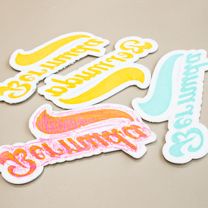 Nakış toptan özel şönil yama demir ucuz şönil mektup Patchs - Product Image 5