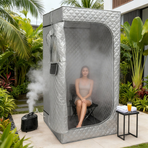 <span class=keywords><strong>Sauna</strong></span> Portátil Plegable de Diseño Moderno Blanco con Ventanas de Travesaño para Uso en Baños - Product Image 6