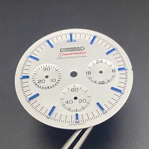 Cadran de montre Mod 32,6 mm, cadran blanc sable, luminescence verte, compatible avec le mouvement VK63 - Product Image 3