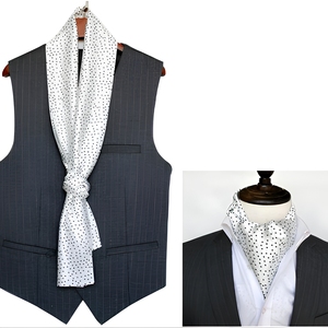 Nouveauté <span class=keywords><strong>Foulard</strong></span> <span class=keywords><strong>Ascot</strong></span> à double face coloré personnalisé pour hommes pour fête d'affaires - Product Image 4