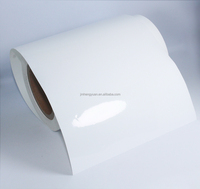 Étiquettes de film PET blanc brillant de 50 μm Étiquettes d'emballage personnalisées en polyester (PET) en rouleau géant