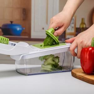 Picador de Verduras 18 en 1 con Recipiente, Rallador de Queso, Rebanador, Utensilio de <span class=keywords><strong>Cocina</strong></span> Manual de Acero Inoxidable para <span class=keywords><strong>Cocina</strong></span> - Product Image 5
