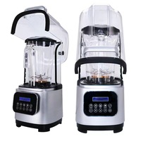 Licuadora Comercial Profesional, Potente, con 5+ Velocidades, Motor de Cobre Puro, Acero Inoxidable, para Hacer Smoothies, Picar Hielo, Ideal para Hoteles