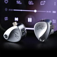 KZ Castor In-Ear Monitors Dual Dynamic Driver HiFi Earphones Wired IEM Noise Isolating Tuning Adjustable Gaming Headphones Bass