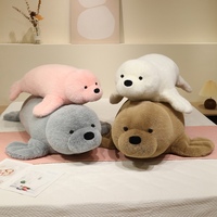 Peluche phoque mignon, coussin lion de mer moelleux, jouet aquatique doux et rembourré, jouet Kawaii, vente en gros, usine personnalisée OEM ODM