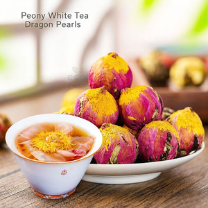 Dragon Ball Pu'er <b>Tea</b> Health <b>Tea</b> Black <b>Tea</b> Lily Osmanthus Chrysanthemum for Dragon Blooming Beauty-Top Grade Flavored Bulk Box - Product Image 2