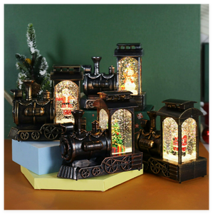 Decorazioni Natalizie <span class=keywords><strong>in</strong></span> Cristallo, Sfere di Cristallo, Luci a Fiocco di Neve, Ornamenti da Tavolo Dipinti a Mano, Regali Artistici Creativi - Product Image 5