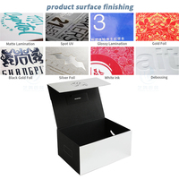 Boîte d'emballage en papier pliable pour vernis à ongles de luxe recyclable de marque personnalisée avec estampage gaufrage couche de stratification mate