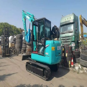 Excavadora de cadenas pequeña japonesa Kobelco SK60 usada de 6 toneladas, excavadoras pequeñas Komatsu de alta eficiencia, Kobelco SK35, SK50, SK55, SK75 - Product Image 1