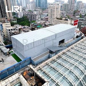 Structure de toit en acier pour extérieur avec couverture en tissu <span class=keywords><strong>PVC</strong></span>, tente de construction temporaire pour terrain de padel et de pickleball - Product Image 2