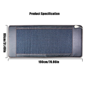 Colchón de calefacción de Jade de 190x80cm, cama de masaje con terapia de calor de esterilla de piedra Natural para relajar el dolor y el estrés, almohadilla de masaje - Product Image 3