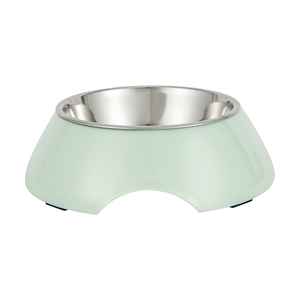 Bol double pour animaux de compagnie en silicone solide écologique avec base antidérapante pour chiens et chats - Product Image 1