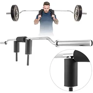 HANAN FIT Barre de squat de sécurité 700LBS Gym Barbell avec poignée de cou confortable amovible pour les squats arrière et avant