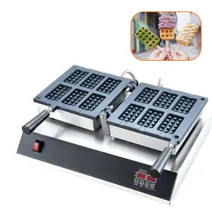 Stick Waffle Maker Commercial Electric Classic Snack Machine 6-Sliced Muffin Baker Machine for Sale