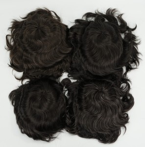 <span class=keywords><strong>Parrucca</strong></span> <span class=keywords><strong>parrucca</strong></span> da uomo di alta qualità <span class=keywords><strong>con</strong></span> pizzo Mono toupet Base completa per capelli in PU sostituzione di pelle sottile materiale per capelli umani - Product Image 3
