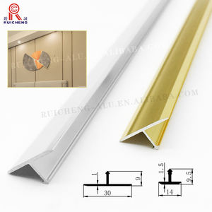 Moderno Profilo in Alluminio Impermeabile <span class=keywords><strong>per</strong></span> Bordi di <span class=keywords><strong>Piastrelle</strong></span>, Protezione Metallica <span class=keywords><strong>per</strong></span> Pareti e Pavimenti in Appartamenti - Product Image 2