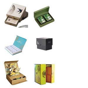 Rongji Paper Sculpture <b>Gift</b> <b>Box</b> Custom Flip Top Literature Art Design <b>Empty</b> <b>Box</b> Logo Printing Small Batch Orders - Product Image 1