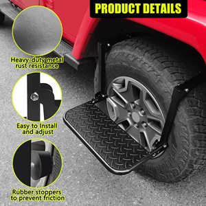 Paso de neumático para camioneta, SUV, paso automático montado sobre escalador de neumático se adapta a neumáticos de 10,2 ''a 14,4" Capacidad máxima <span class=keywords><strong>300</strong></span> Lbs - Product Image 5