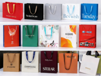 Sacs cadeaux en papier kraft blanc argenté de luxe avec logo personnalisé imprimé en offset pour vêtements, chaussettes, chaussures, bijoux, montres et fourrures
