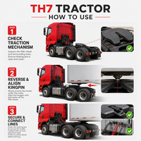 Camion tracteur Sinotruk HOWO TH7 6x4 Euro 4 d'occasion vérifié pour remorques porte-conteneurs et plateau, camion tracteur HOWO 6*4