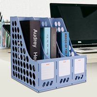 Boîte de rangement pour documents en métal durable Eagle 1903, 25x26x30CM, bleue, pour classement