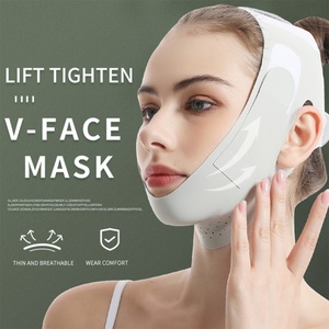 Producto de Belleza, Banda Facial Reutilizable para Adelgazar la Barbilla, Mascarilla Facial en Forma de V, Cinturón de Estiramiento Facial en V - Product Image 2