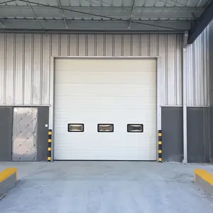 Wind Resistant Industrial Sectional Lifting Door Set Design Sliding Door Industrial