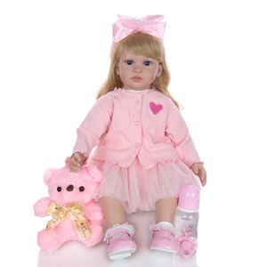Lovely Baby Reborn Doll Vinilo de silicona 24 pulgadas Princess Toddler <span class=keywords><strong>Bebe</strong></span> Reborn Dolls para jugar Housetoy - Product Image 2