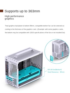 JONSBO Josebo Z20 Mid Tower <strong>Mini</strong>-<strong>ITX</strong> Aluminum Alloy White 240 Water-Cooled Portable Desktop <strong>Computer</strong> Case - Product Image 4