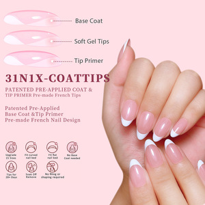 150 pièces/ensemble Ballet français presse sur les ongles couverture complète réutilisable sans couture faux conseils Extension ovale <span class=keywords><strong>Capsule</strong></span> amande bricolage accessoires - Product Image 2