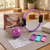 Kit d'accessoires de yoga et de pilates CZFIT modèle Y1251, 13 pièces, bande de résistance pour la remise en forme, entraînement à domicile, portable, antidérapant, en caoutchouc, pour tous les exercices de pilates