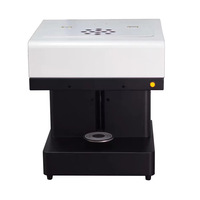 Mesin Pencetak Kue, Mesin Pencetak Makanan, Printer Inkjet Portabel, Printer Flatbed Semi-Otomatis, Mesin Pencetak Latte Art 3D