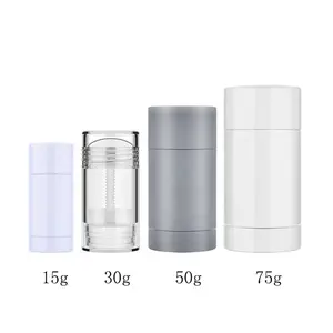 IMIROOTREE 15g 30g 50g 75g doldurulabilir silindir yuvarlak kozmetik boş Deodorant sopa tekerlekli konteyner tüpler BPA ücretsiz