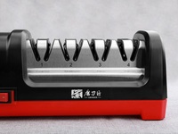 Affûteur de couteaux électrique diamanté personnalisé à 4 étapes, système d'affûtage de lames de cuisine robuste, vente en gros