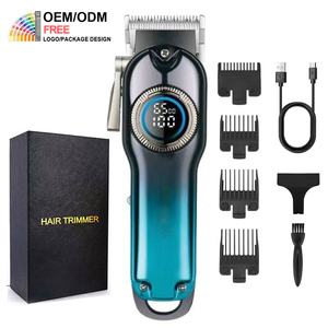 PRITECHトレンド理髪トリマーTondeuse a Cheveux充電可能カスタムオリジナルヘアクリッパー専門家用男性用ヘッドメタル - Product Image 1