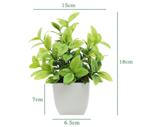 Plantes artificielles en pot miniatures de 6 à 7 pouces, eucalyptus vaporisé, plantes d'intérieur pour la décoration de la maison, du bureau et de la table, OEM/ODM