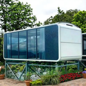 Cápsula de hotel prefabricada moderna y ecológica de 20 pies y 40 pies, Hangfa Apple Cabin, construcción de acero para oficina <span class=keywords><strong>inmobiliaria</strong></span>, almacén Pod - Product Image 2