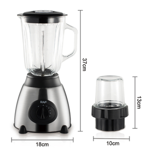 Electrodoméstico <span class=keywords><strong>de</strong></span> Cocina RAF R.367 <span class=keywords><strong>Licuadora</strong></span> para Batidos <span class=keywords><strong>Licuadora</strong></span> Portátil <span class=keywords><strong>Vaso</strong></span> <span class=keywords><strong>de</strong></span> <span class=keywords><strong>Vidrio</strong></span> con Molinillo 5 Velocidades - Product Image 6