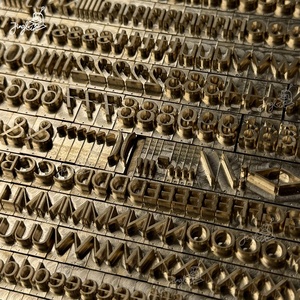 T Khe Cắm Brass Tem Bảng Chữ Cái Số Biểu Tượng Lá Nóng Dập Máy Sưởi Ấm Emboss Khuôn Khắc In Ấn Cho Gỗ Da - Product Image 6