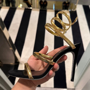 Sandalias Talon Snake Strap 2025 con suela plateada, estilo espiral y correa en el tobillo para mujer - Product Image 2